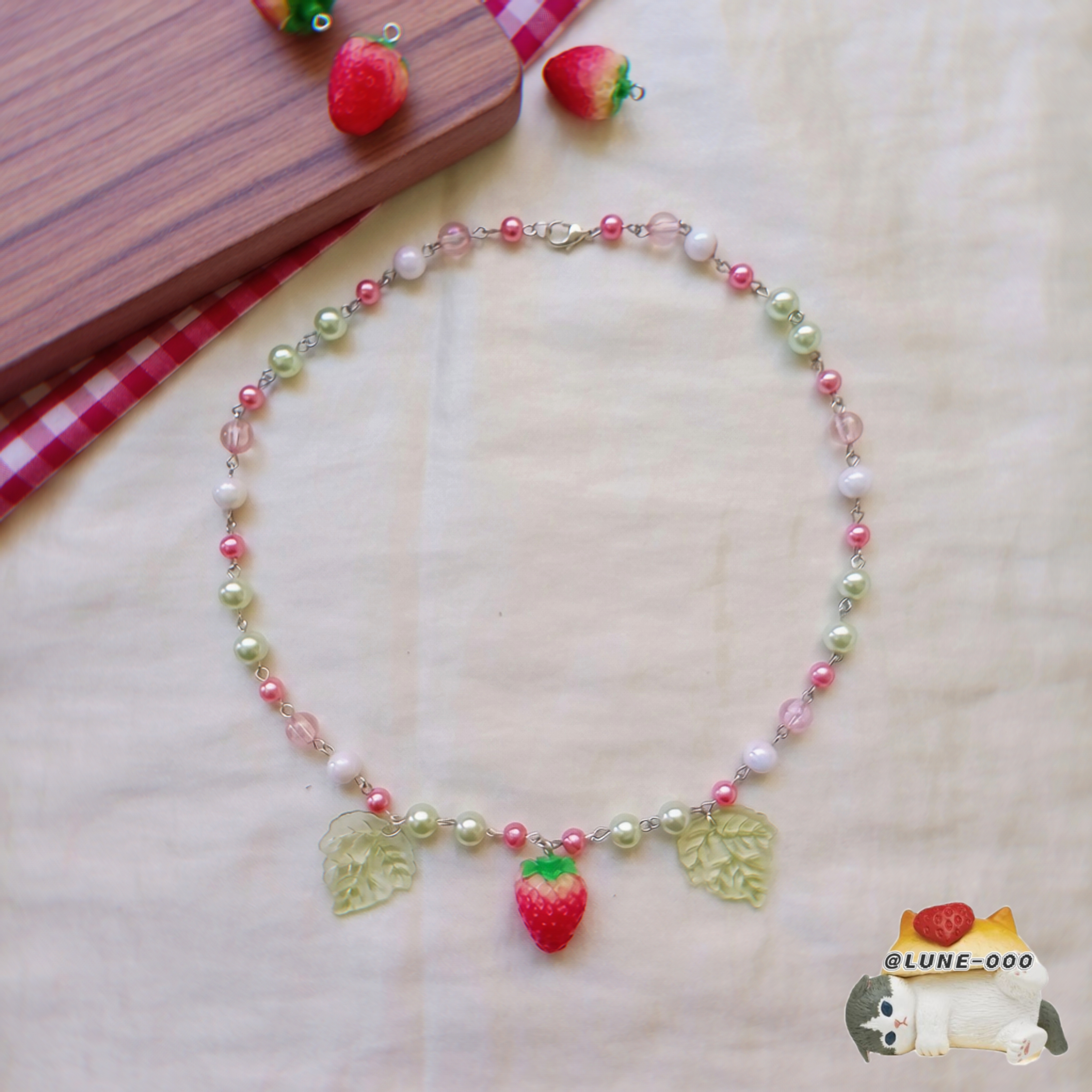Collar 🍓 Jardín de Fresas